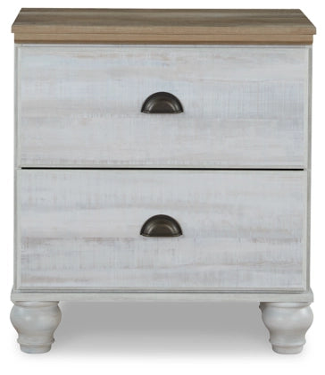 Haven Bay King Panel Storage Bed with Mirrored Dresser, Chest and Nightstand