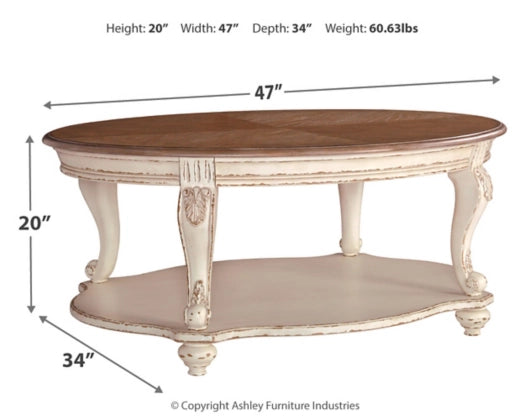 Realyn Coffee Table  SKU - T743-0